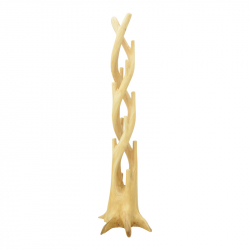 Κρεμάστρα επιδαπέδια Gantou pakoworld suar ξύλο σε φυσική απόχρωση 40x40x200εκ