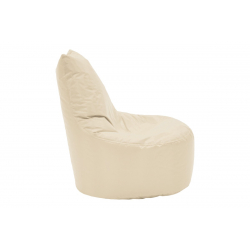 Πουφ πολυθρόνα Norm PRO pakoworld αδιάβροχο μπεζ 65x65x80εκ