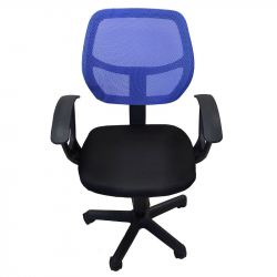 Καρέκλα Γραφείου ArteLibre ΑΥΡΑ Μπλε/Μαύρο Mesh 51x50x79-91cm