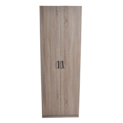 ΠΑΠΟΥΤΣΟΘΗΚΗ ΝΤΟΥΛΑΠΑ ΞΥΛΙΝΗ ΜΕ ΔΥΟ ΠΟΡΤΕΣ ΚΑΙ ΕΝΝΕΑ ΡΑΦΙΑ ΣΕ ΦΥΣΙΚΟ ΧΡΩΜΑ 60x35x173εκ. ANKOR