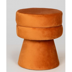 ΣΚΑΜΠΟ ΒΕΛΟΥΔΟ ΣΚΟΥΡΟ ΠΟΡΤΟΚΑΛΙ 35x35x40cm
