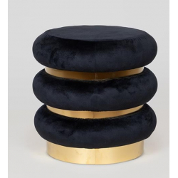 ΣΚΑΜΠΟ ΒΕΛΟΥΔΟ ΜΑΥΡΟ ΜΕ ΧΡΥΣΕΣ ΛΕΠΤΟΜΕΡΕΙΕΣ 41x41x40cm