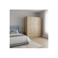 Ντουλάπα πεντάφυλλη Lego I pakoworld sonoma 170x42x180εκ