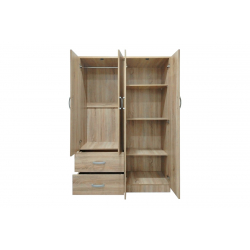 Ντουλάπα εξάφυλλη Lego Ι pakoworld sonoma 200.5x42x180εκ