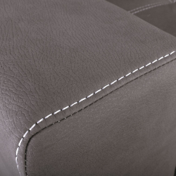 MONTREAL-Max Nabuk Καναπές Κρεβάτι Γωνία Αναστρέψιμη με Αποθηκευτικό Χώρο, Σκούρο Γκρι  246x157xH94cm Bed:127x196cm