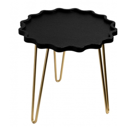 S/2 ΤΡΑΠΕΖΙ BOHΘΗΤΙΚΟ ΞΥΛΟ ΛΕΥΚΟ-ΜΑΥΡΟ-ΦΥΣΙΚΟ 48x48x47cm/ 40x40x39.5cm