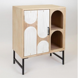 ΝΤΟΥΛΑΠΙ, ΞΥΛΙΝΟ, ΧΡΩΜΑ ΦΥΣΙΚΟ,1 ΠΟΡΤΑ, ΛΕΥΚΗ, 60x36x80.50cm