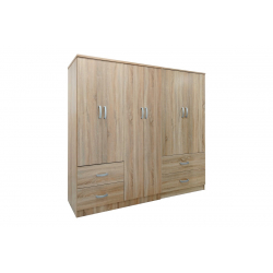 Ντουλάπα εξάφυλλη Lego pakoworld Sonoma 200.5x42x180εκ