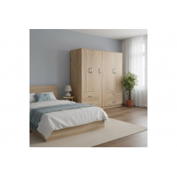 Ντουλάπα πεντάφυλλη Lego pakoworld sonoma 170x42x180εκ