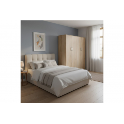 Ντουλάπα τετράφυλλη Lego Ι pakoworld sonoma 160x42x180εκ