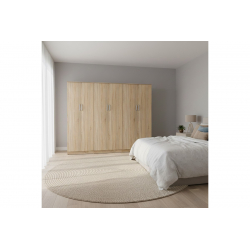 Ντουλάπα εξάφυλλη Lego ΙΙ pakoworld sonoma 240x42x180εκ