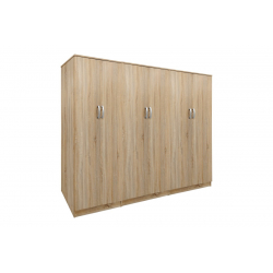 Ντουλάπα εξάφυλλη Lego ΙΙ pakoworld sonoma 240x42x180εκ