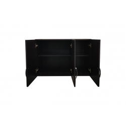 Ντουλάπα τρίφυλλη με 2 συρτάρια και πατάρι Lego pakoworld σε wenge απόχρωση 90x42x240εκ