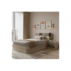 Σετ Κρεβατοκάμαρας Olympus Castillo Toro με Κρεβάτι 120x200εκ Σετ 2τεμ