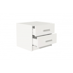 Σετ Κρεβατοκάμαρας Olympus White με Κρεβάτι 140x200εκ Σετ 3τεμ