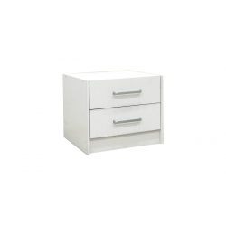 Σετ Κρεβατοκάμαρας Olympus White με Κρεβάτι 140x200εκ Σετ 2τεμ