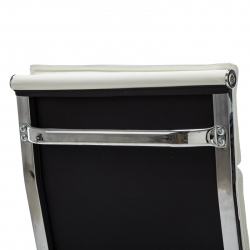 Καρέκλα γραφείου διευθυντη Mavel pakoworld PU λευκό 55x62x100-110εκ