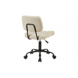 Καρέκλα γραφείου Warra pakoworld ύφασμα μπεζ 50x52x76-86εκ