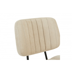 Καρέκλα γραφείου Warra pakoworld ύφασμα μπεζ 50x52x76-86εκ