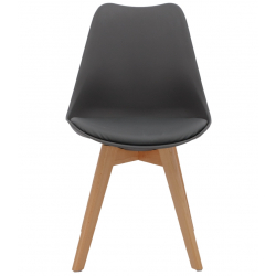 ΚΑΡΕΚΛΑ VEGAS HM0033.03 ΠΟΔΙΑ ΟΞΙΑΣ-ΚΑΘΙΣΜΑ P.P. ΣΚΟΥΡΟ ΓΚΡΙ 45x56x80Υεκ.