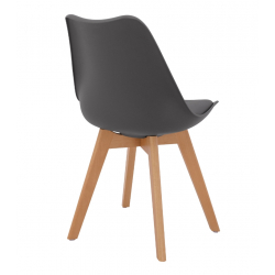 ΚΑΡΕΚΛΑ VEGAS HM0033.03 ΠΟΔΙΑ ΟΞΙΑΣ-ΚΑΘΙΣΜΑ P.P. ΣΚΟΥΡΟ ΓΚΡΙ 45x56x80Υεκ.