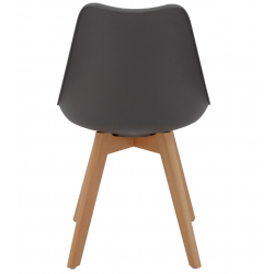 ΚΑΡΕΚΛΑ VEGAS HM0033.03 ΠΟΔΙΑ ΟΞΙΑΣ-ΚΑΘΙΣΜΑ P.P. ΣΚΟΥΡΟ ΓΚΡΙ 45x56x80Υεκ.