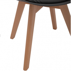 ΚΑΡΕΚΛΑ VEGAS HM0033.03 ΠΟΔΙΑ ΟΞΙΑΣ-ΚΑΘΙΣΜΑ P.P. ΣΚΟΥΡΟ ΓΚΡΙ 45x56x80Υεκ.