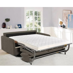 LESTER Καναπές - Κρεβάτι, Ύφασμα Σκούρο Καφέ 180x98x89 Κρεβάτι:145x190cm