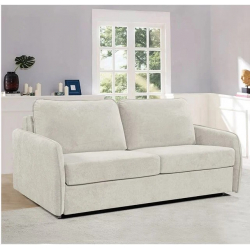 LESTER Καναπές - Κρεβάτι, Ύφασμα Μπεζ 180x98x89 Κρεβάτι:145x190cm