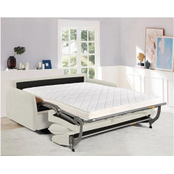 LESTER Καναπές - Κρεβάτι, Ύφασμα Μπεζ 180x98x89 Κρεβάτι:145x190cm