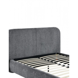 Κρεβάτι Salena pakoworld ύφασμα σε ανθρακί απόχρωση 160x200εκ