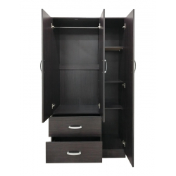 Ντουλάπα πεντάφυλλη με πατάρι Lego pakoworld wenge 170x42x240εκ