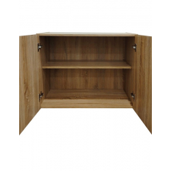 Ντουλάπα τετράφυλλη με πατάρι Lego Ι pakoworld sonoma 160x42x240εκ