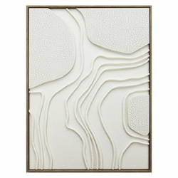 ΠΙΝΑΚΑΣ ΣΕ 3D ΚΑΜΒΑ ΛΕΥΚΟΣ PVC/MDF 60X80X2,9 ΕΚ