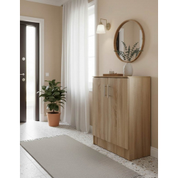 Παπουτσοθήκη-ντουλάπι Souken pakoworld 6 ζευγών σε sonoma απόχρωση 60x40x80εκ