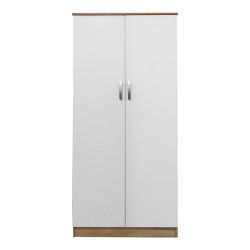 Ντουλάπα δίφυλλη Lego pakoworld σε sonoma-λευκή απόχρωση 80x42x180εκ