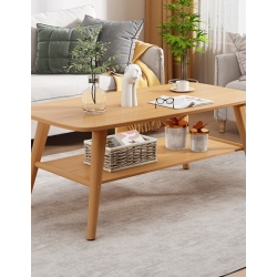 Τραπέζι σαλονιού Komela I mdf σε φυσική απόχρωση 100x48x45cm