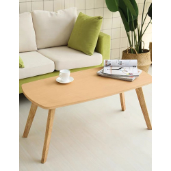 Τραπέζι σαλονιού Komela mdf σε φυσική απόχρωση 100x48x45cm