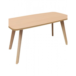 Τραπέζι σαλονιού Komela mdf σε φυσική απόχρωση 100x48x45cm