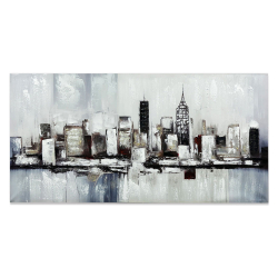 ΠΙΝΑΚΑΣ ΕΛΑΙΟΓΡΑΦΙΑ ΣΕ ΤΥΠΩΜΕΝΟ ΚΑΜΒΑ ΜΕ ΣΧΕΔΙΟ ΑΣΤΙΚΟ ΤΟΠΙΟ 120x60εκ. ANKOR