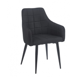 CAMERON BLACK ΥΦΑΣΜΑ ΠΟΛΥΘΡΟΝΑ ΜΕΤΑΛΛΙΚΗ 58X56X87εκ.