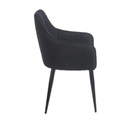 CAMERON BLACK ΥΦΑΣΜΑ ΠΟΛΥΘΡΟΝΑ ΜΕΤΑΛΛΙΚΗ 58X56X87εκ.