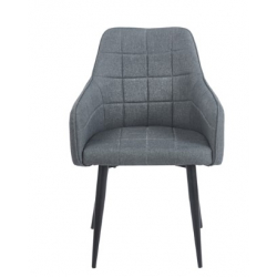 CAMERON GREY ΥΦΑΣΜΑ ΠΟΛΥΘΡΟΝΑ ΜΕΤΑΛΛΙΚΗ 58X56X87εκ.