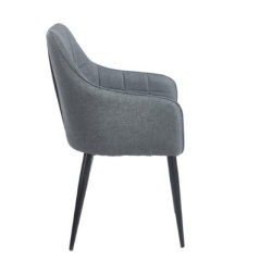 CAMERON GREY ΥΦΑΣΜΑ ΠΟΛΥΘΡΟΝΑ ΜΕΤΑΛΛΙΚΗ 58X56X87εκ.