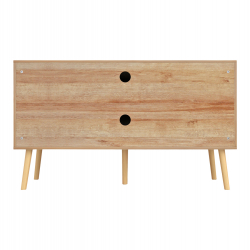 ΕΠΙΠΛΟ TV ΜΕΛΑΜΙΝΗΣ COLM ΜΕ ΠΟΡΤΕΣ RATTAN HM9223.11 ΣΕ ΧΡΩΜΑ ΦΥΣΙΚΟ 120x39x56,5Υεκ.
