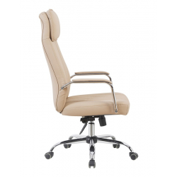 Καρέκλα γραφείου διευθυντή Morales pakoworld pu cappuccino 60x70x118-124εκ