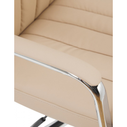 Καρέκλα γραφείου διευθυντή Morales pakoworld pu cappuccino 60x70x118-124εκ