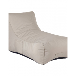 Πουφ ξαπλώστρα Otenda pakoworld αδιάβροχο σε μπεζ απόχρωση 67x110x65εκ
