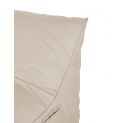 Πουφ ξαπλώστρα Otenda pakoworld αδιάβροχο σε μπεζ απόχρωση 67x110x65εκ