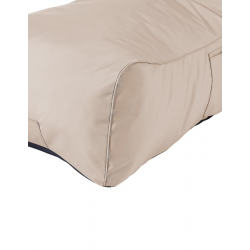 Πουφ ξαπλώστρα Otenda pakoworld αδιάβροχο σε μπεζ απόχρωση 67x110x65εκ